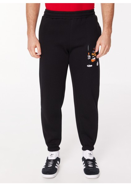 Loose Fit Siyah Erkek Eşofman Altı Pxw G501 Mouse_downtown Loose Fıt