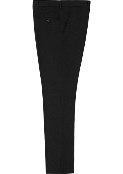 Normal Bel Normal Paça Regular Fit Siyah Erkek Pantolon PN1014400336