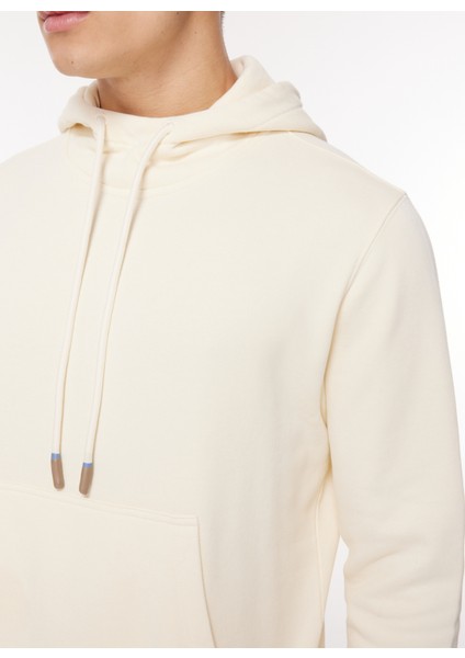 Kapüşon Yaka Beyaz Erkek Sweatshırt FI2545SS fırsatları