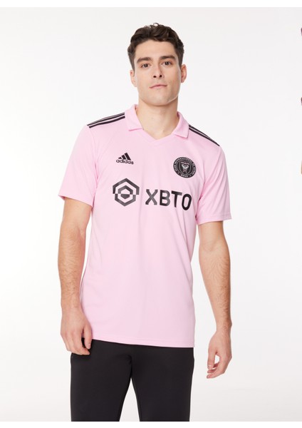 Pembe Erkek Bisiklet Yaka Forma JE9701-MESSI 10 Inter Mıamı Jersey