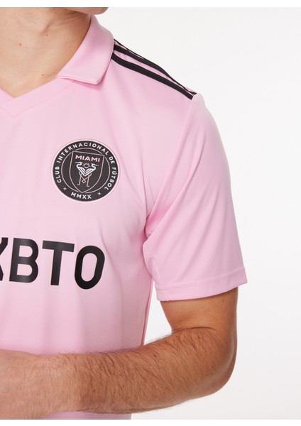 Pembe Erkek Bisiklet Yaka Forma JE9701-MESSI 10 Inter Mıamı Jersey