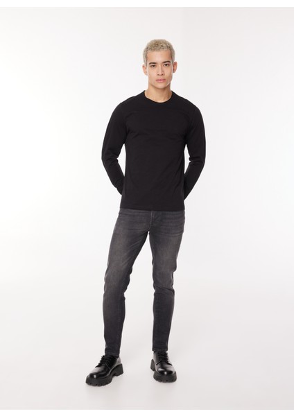 Bisiklet Yaka Siyah Erkek T-Shirt TI2547SS modelleri