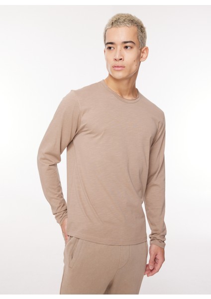 Bisiklet Yaka Kahve Erkek T-Shirt TI2547SS fiyatları