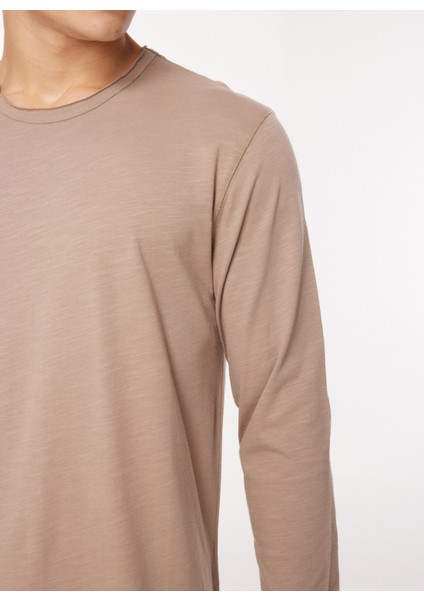 Bisiklet Yaka Kahve Erkek T-Shirt TI2547SS fırsatları