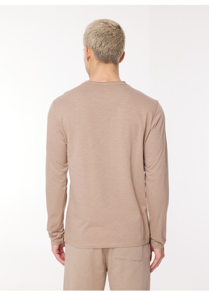 Bisiklet Yaka Kahve Erkek T-Shirt TI2547SS indirimleri