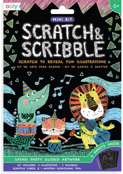 Ooly Mini Scratch & Scribble - Safari Party