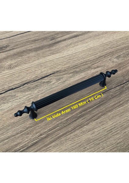 Zend Mat Siyah Mobilya Dolap Mutfak Çekmece Kulpu 160 mm 2 Adet fiyatları