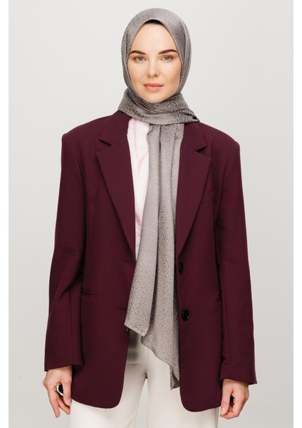 Forever Desen Parlak Jakar Şal