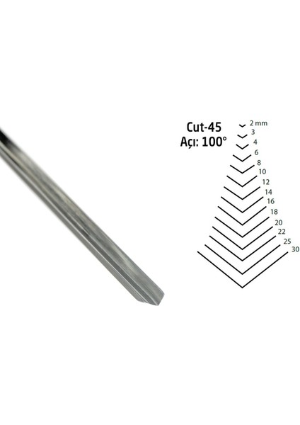 3145004 Düz V Ağız Iskarpela CUT45 - 4mm