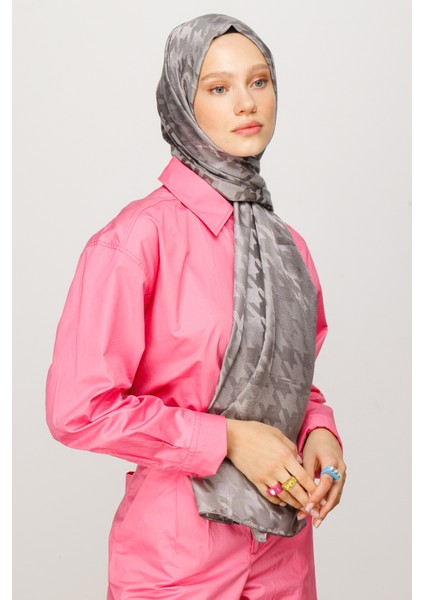 Kazayağı Desen Parlak Jakar Şal modelleri