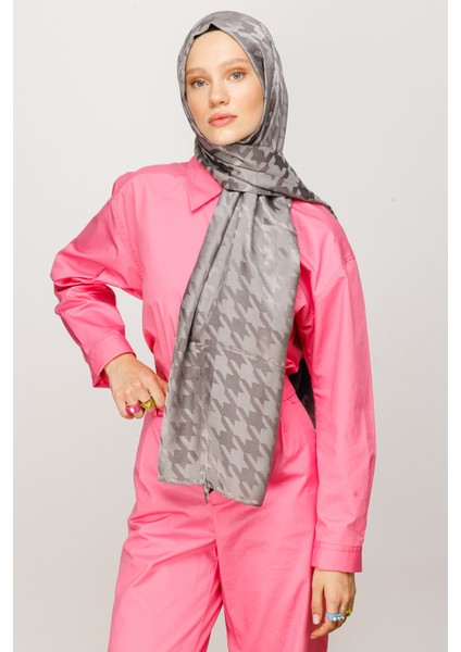 Kazayağı Desen Parlak Jakar Şal indirimleri