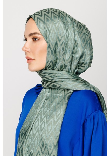 Karo Desen Parlak Jakar Şal