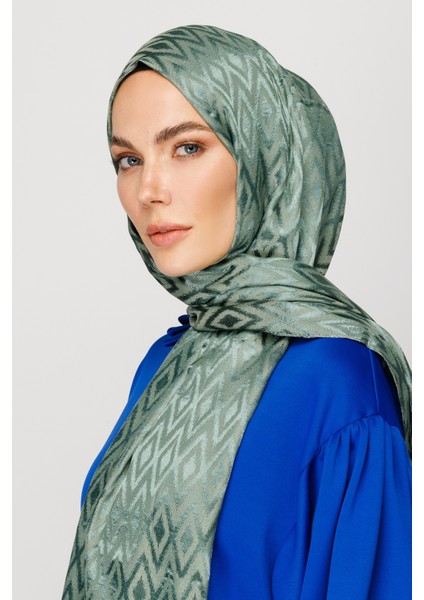 Karo Desen Parlak Jakar Şal