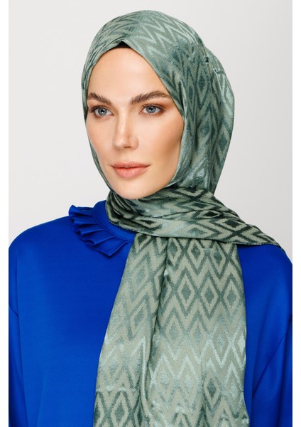 Karo Desen Parlak Jakar Şal