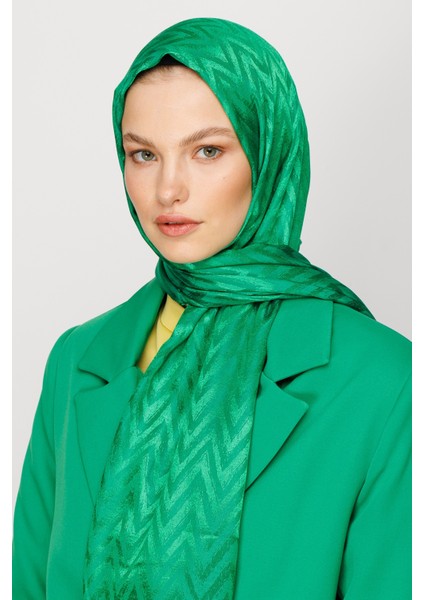Zikzak Desen Parlak Jakar Şal modelleri