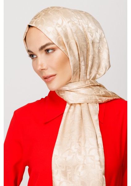 Longar Desen Parlak Jakar Şal