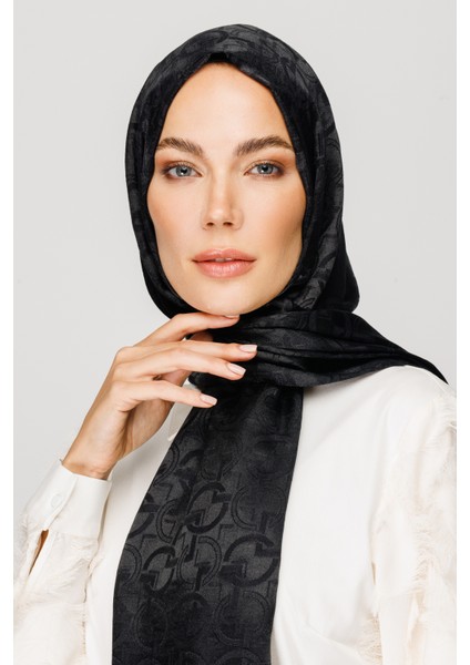 Longar Desen Parlak Jakar Şal