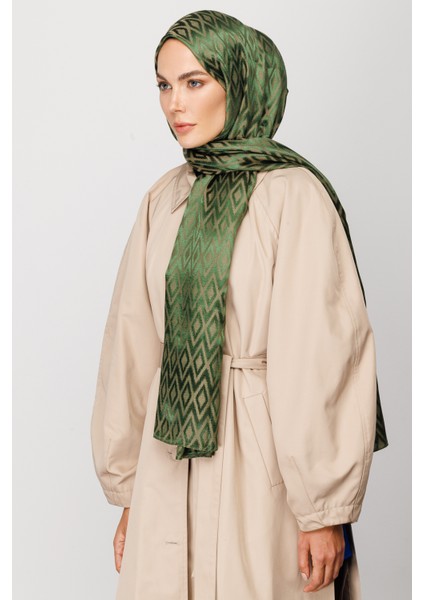 Karo Desen Parlak Jakar Şal modelleri