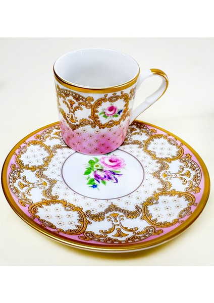 Tek Kişilik Kahve Fincan Takımı Flower
