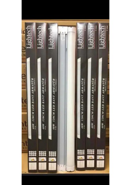 Lightech 10 Adet Yükseliş Elektrik Lightech LED Yatay Bant Armatür 40 Watt 120 cm modelleri