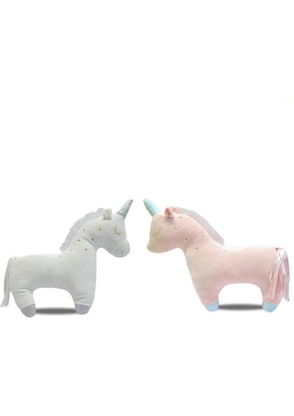 Peluş Unicorn Soft Yastık 35 cm - Mavi Su Dünyası