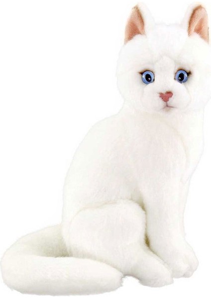Peluş Oturan Kedi 22 cm - Mavi Su Dünyası