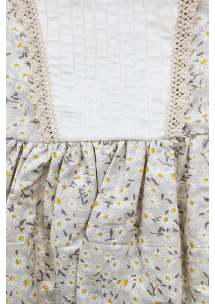 Lara Papatya Baskılı Bandanalı Bebek Ve Çocuk Elbise modelleri