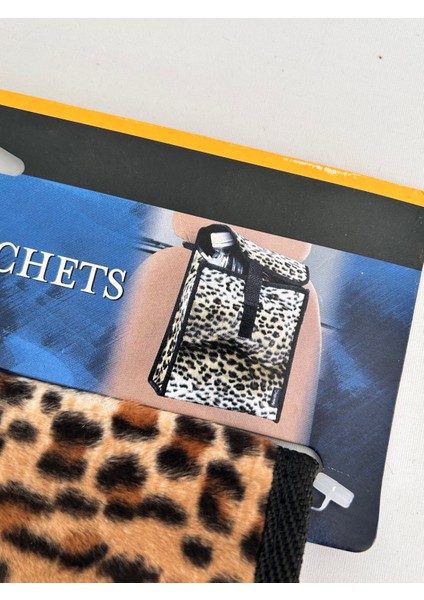 Leopar Desenli Oto Koltuk Arkası Organizer Çanta 21X19X7CM fiyatları