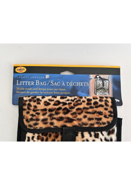 Leopar Desenli Oto Koltuk Arkası Organizer Çanta 21X19X7CM fırsatları