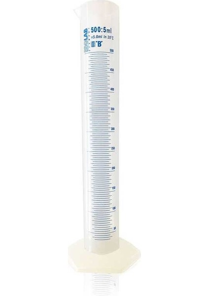 Mezür - Uzun From - P.p - B Kalite - Mavi Skala - 1000 ml