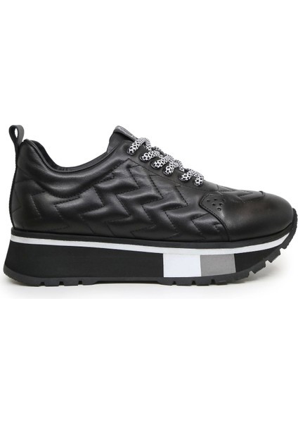 Monza Deri Sneaker Siyah