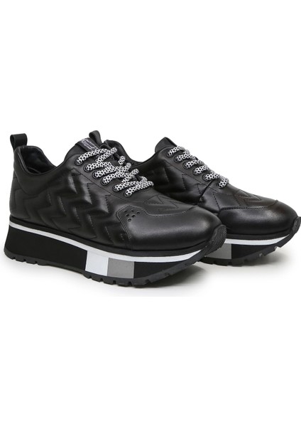 Monza Deri Sneaker Siyah