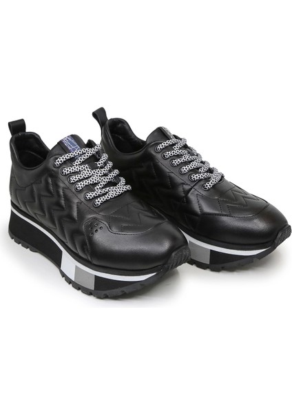 Monza Deri Sneaker Siyah