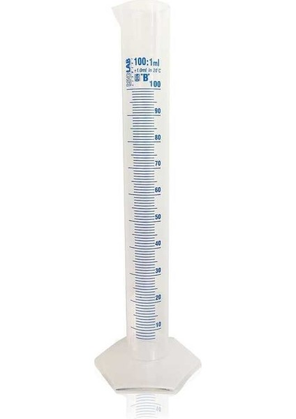 Mezür - Uzun From - P.p - B Kalite - Mavi Skala - 10 ml