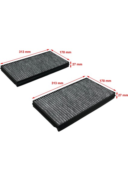 Bmw 6 Serisi E63-E64 2003-2010 Karbonlu Polen Filtresi fiyatları