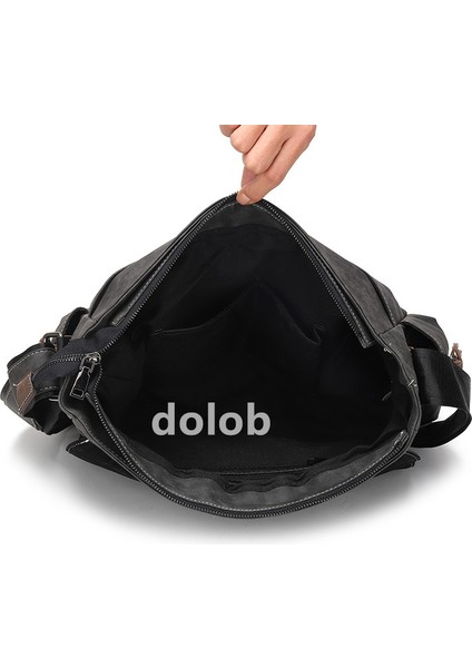 2023 Yeni Avrupa ve Amerikan Trendy Retro Erkek Omuz Çantası Rahat Pu Deri Basit Resmi Belge Erkek Crossbody Çanta (Yurt Dışından)