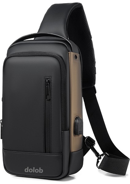 2023 Yeni Çok Fonksiyonlu Erkek Göğüs Çantası Küçük Omuz Çantası Iş Çalışması Erkek Crossbody Göğüs Çantası (Yurt Dışından)