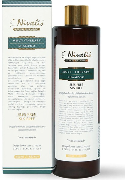Multi-Therapy Şampuan - - Saç Oluşumunu Destekleyen- Sles -Sls Free 400 ml