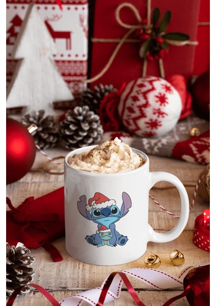 Stitch Yılbaşı Kupa Bardak
