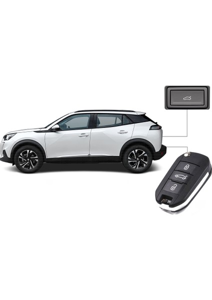 Peugeot 2008 Elektrikli Bagaj Sistemi (2019-2024)