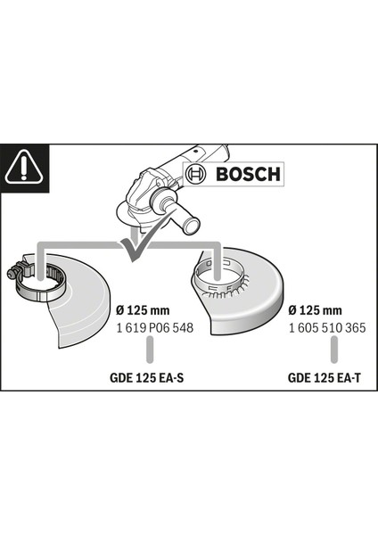 Gde 125 Ea-T Taşlama Için Toz Emme Aksesuarı 1600A003DJ modelleri