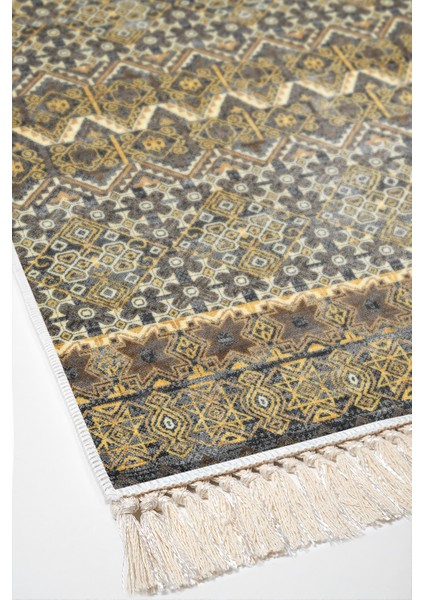 Dijital Salon Halısı Trend Keçe Kaymaz Taban Saçaklı Iskandinav Judie Renkli fırsatları