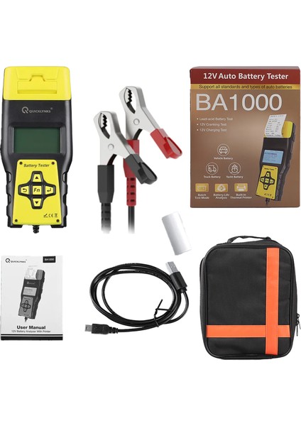 Powermaster BA1000 12V 30-220 Ah Akü Test Cihazı Marş ve Şarj Sistemi Ölçüm