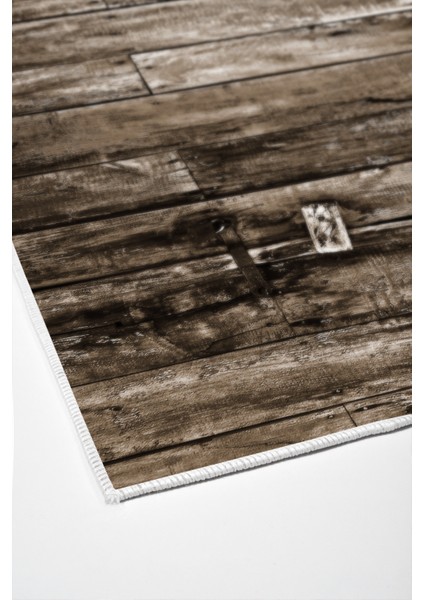 Dijital Salon Halısı Star Pamuk Kaymaz Taban Modern Alannah Kahve fırsatları