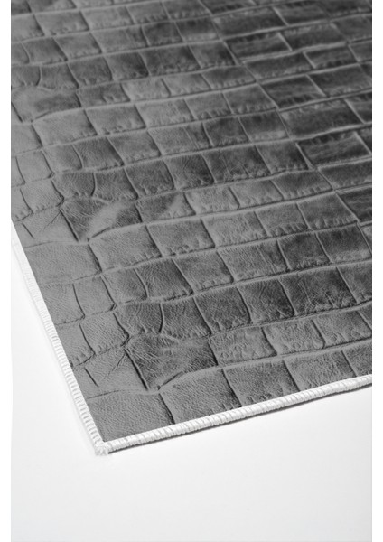 Dijital Salon Halısı Trend Keçe Kaymaz Taban Modern Blaithin Gri fırsatları