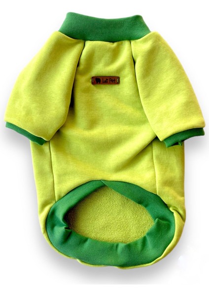 Fıstık Yeşili Köpek Sweatshirt Xs