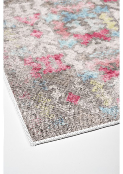 Dijital Salon Halısı Trend Keçe Kaymaz Taban Modern Gertie Renkli fırsatları