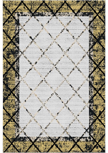 Dijital Salon Halısı Trend Keçe Kaymaz Taban Modern Doreen Sarı fiyatları