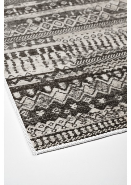 Dijital Salon Halısı Yıldız Deri Kaymaz Taban Iskandinav Ysabel Antrasit fırsatları