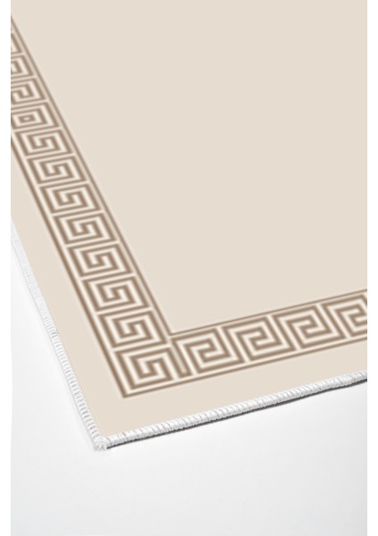 Dijital Salon Halısı Yıldız Deri Kaymaz Taban Modern Dinah Krem fırsatları